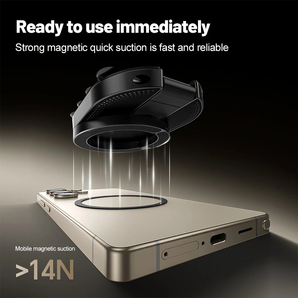 3-in-1 Magnetic Phone Holder with Suction Cup