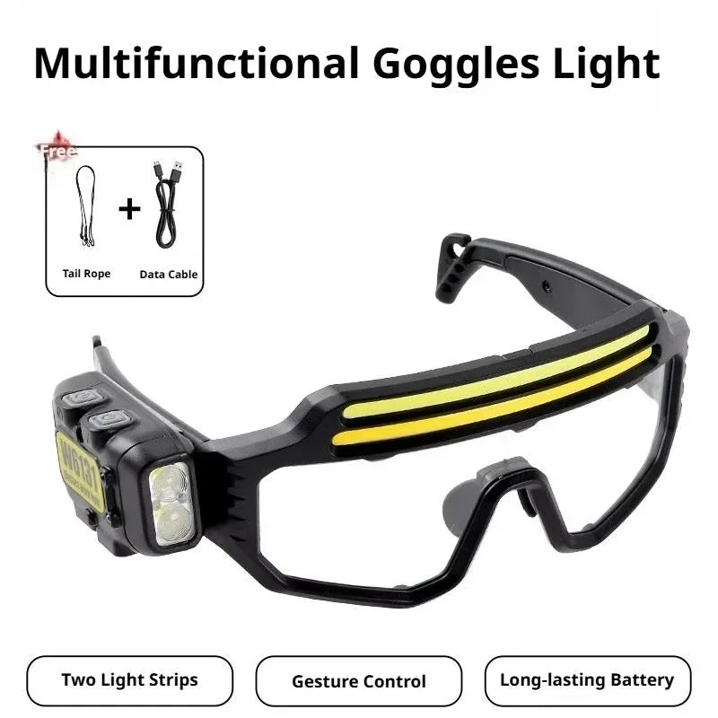 Rechargeable LED Light Glasses with Motion Sensor