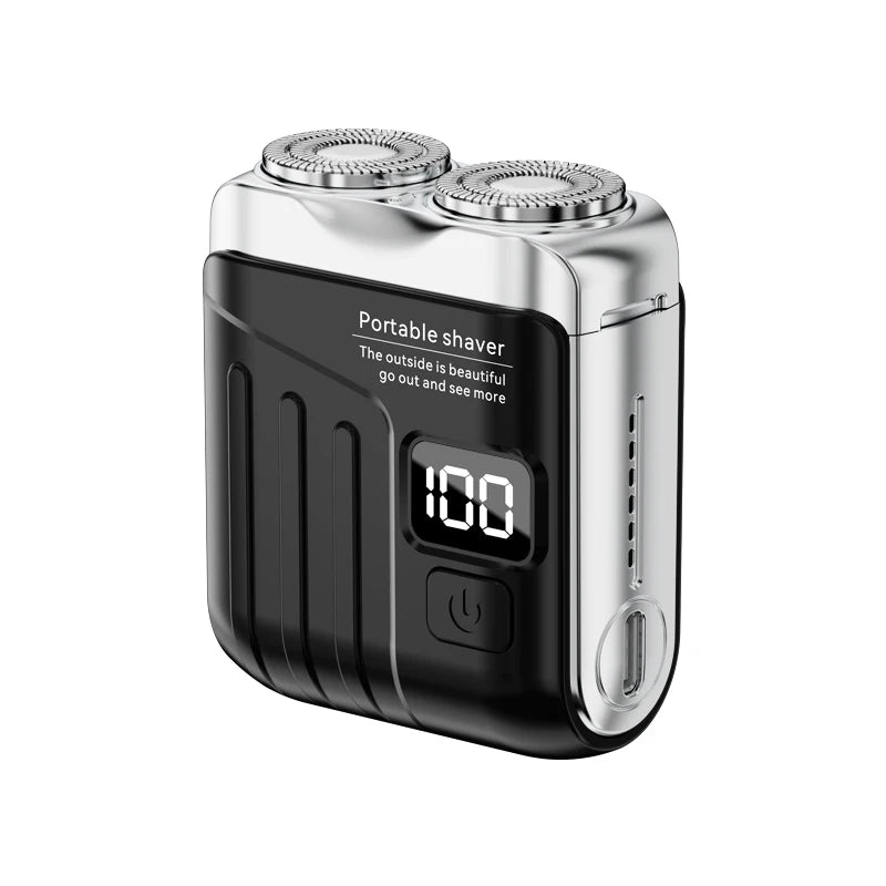 Men's Mini Dual-Head Electric Shaver – USB Rechargeable