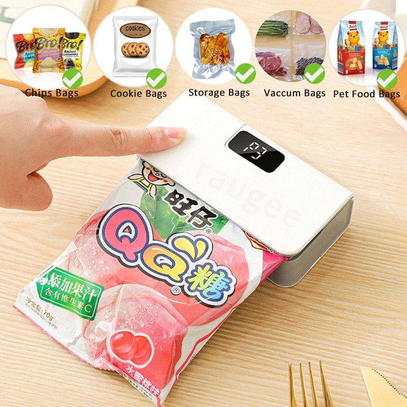 Rechargeable Handheld Mini Heat Sealer for Plastic Bags