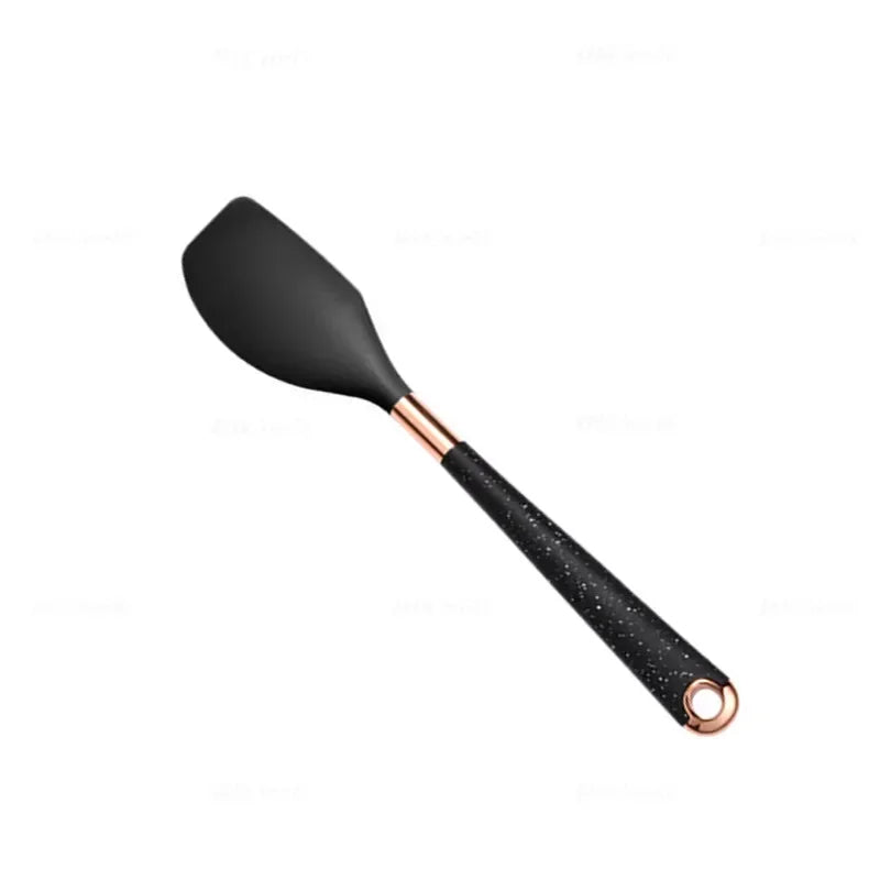 Silicone Kitchen Utensil with Rose-Gold-Tone Handle – Choice of Style