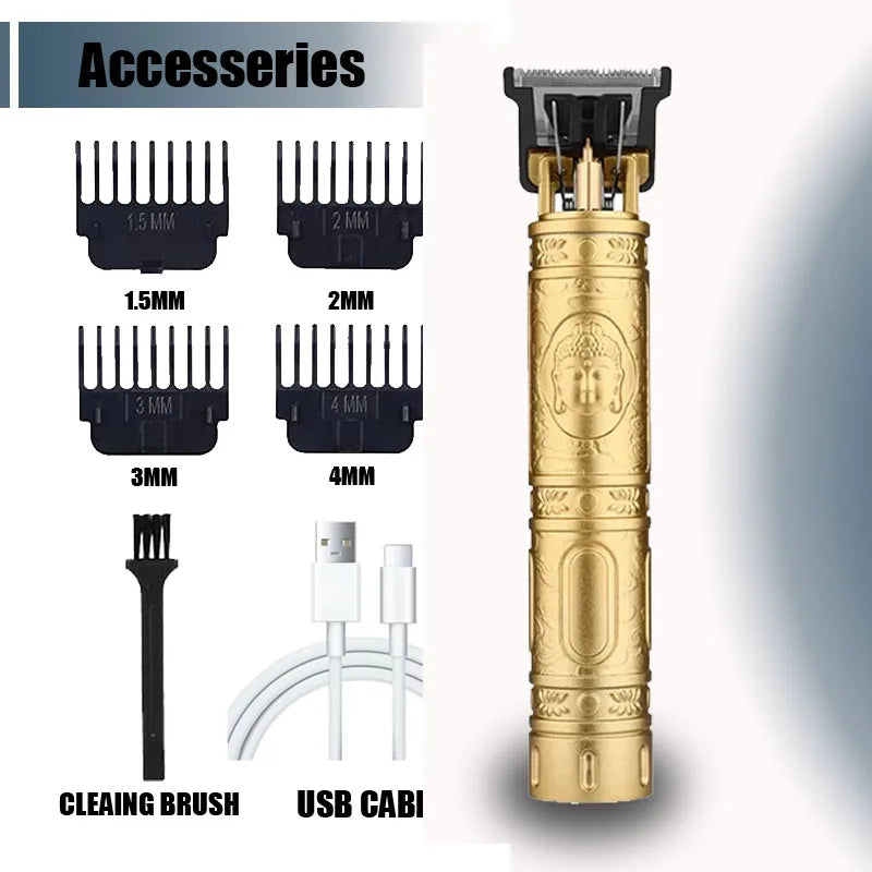 Vintage T9 Cordless Hair Trimmer & Accessory Options