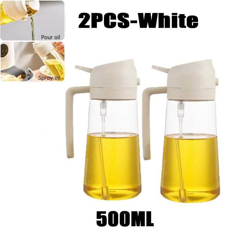 Oil Spray Bottle for Cooking & BBQ – 200ml, 300ml & 500ml | Available with Oil Brush
