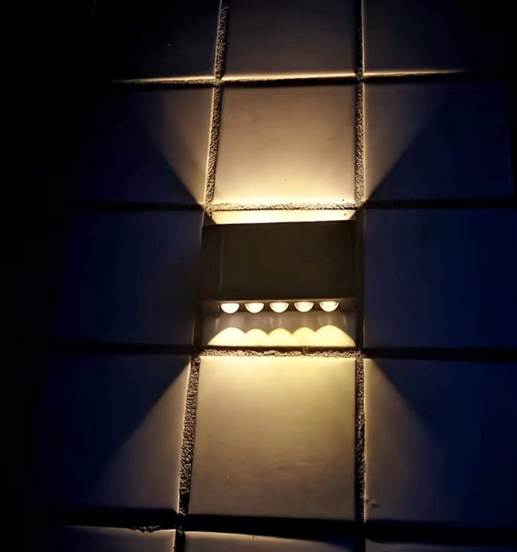 Outdoor Solar LED Wall Light – Up & Down Garden Lighting