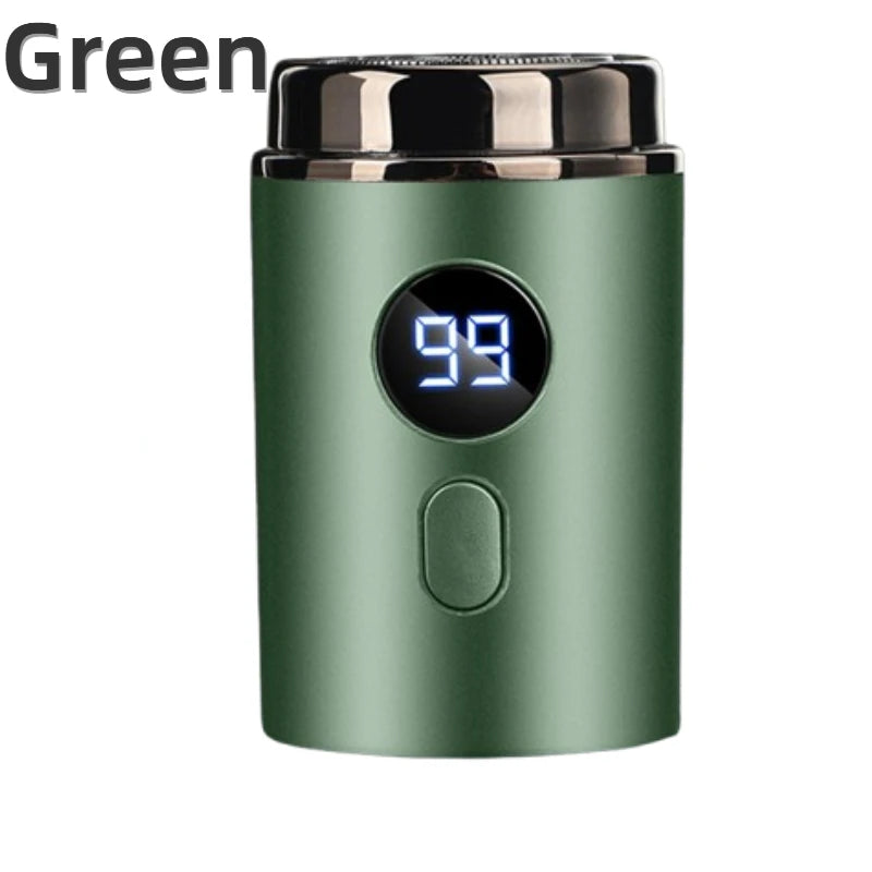 Men's Mini Electric Shaver with LED Display – USB-C Rechargeable