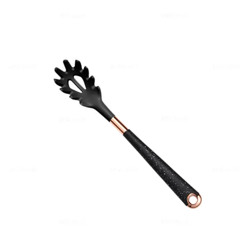 Silicone Kitchen Utensil with Rose-Gold-Tone Handle – Choice of Style
