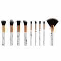 9-Piece Marble Handle Makeup Brush Set Hero