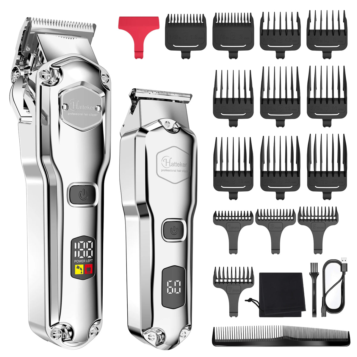 Hatteker Cordless Hair Clipper & Trimmer Combo Kit