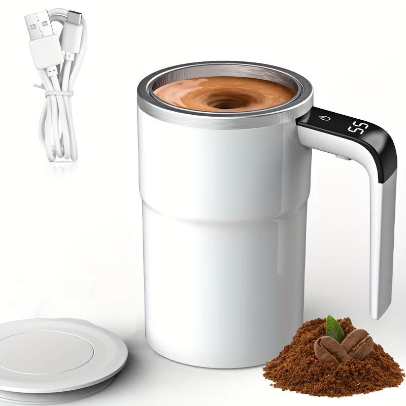 380ml Self-Stirring Mug with Digital Temperature Display