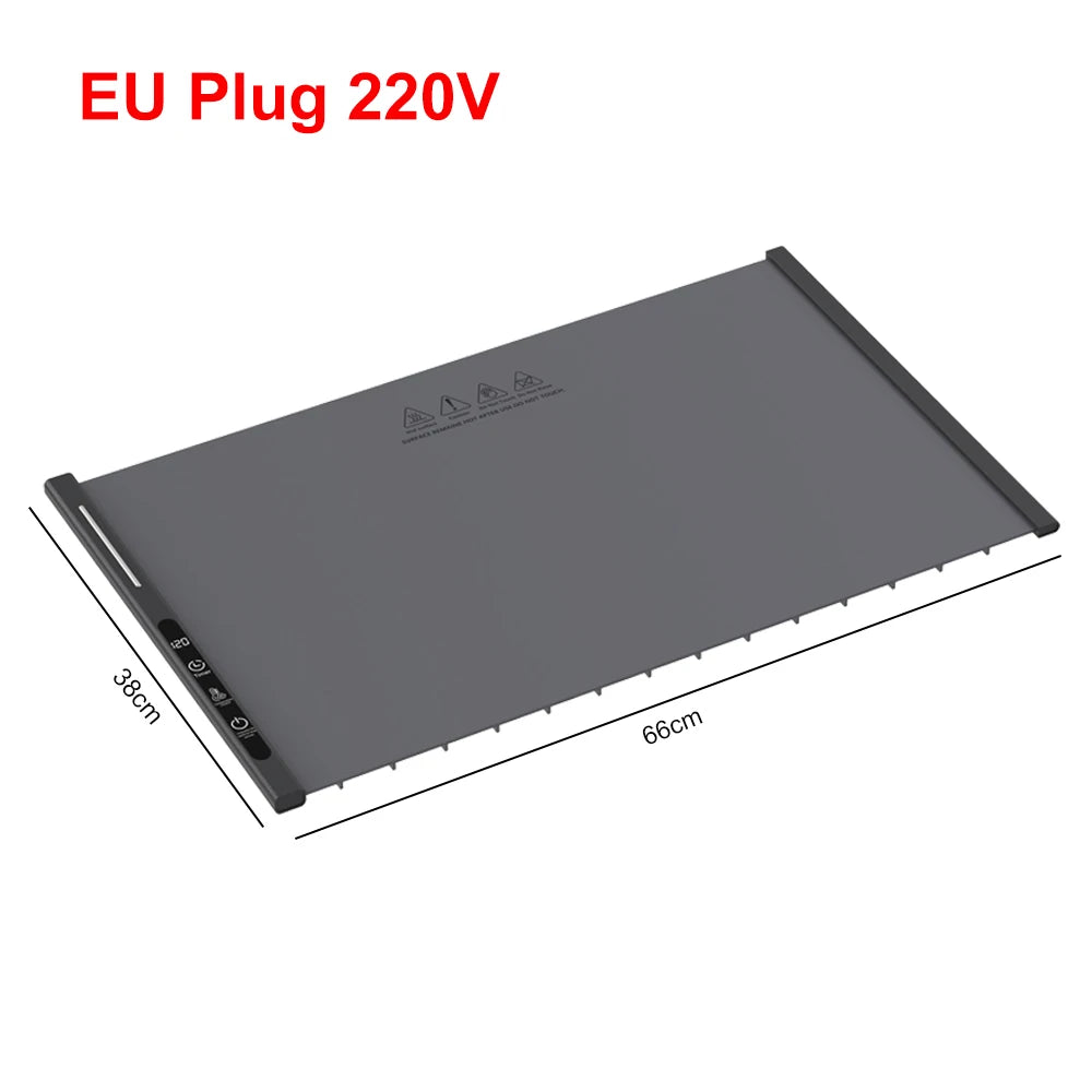 Electric Food Warming Mat with 8 Heat Settings & Timer – EU Plug