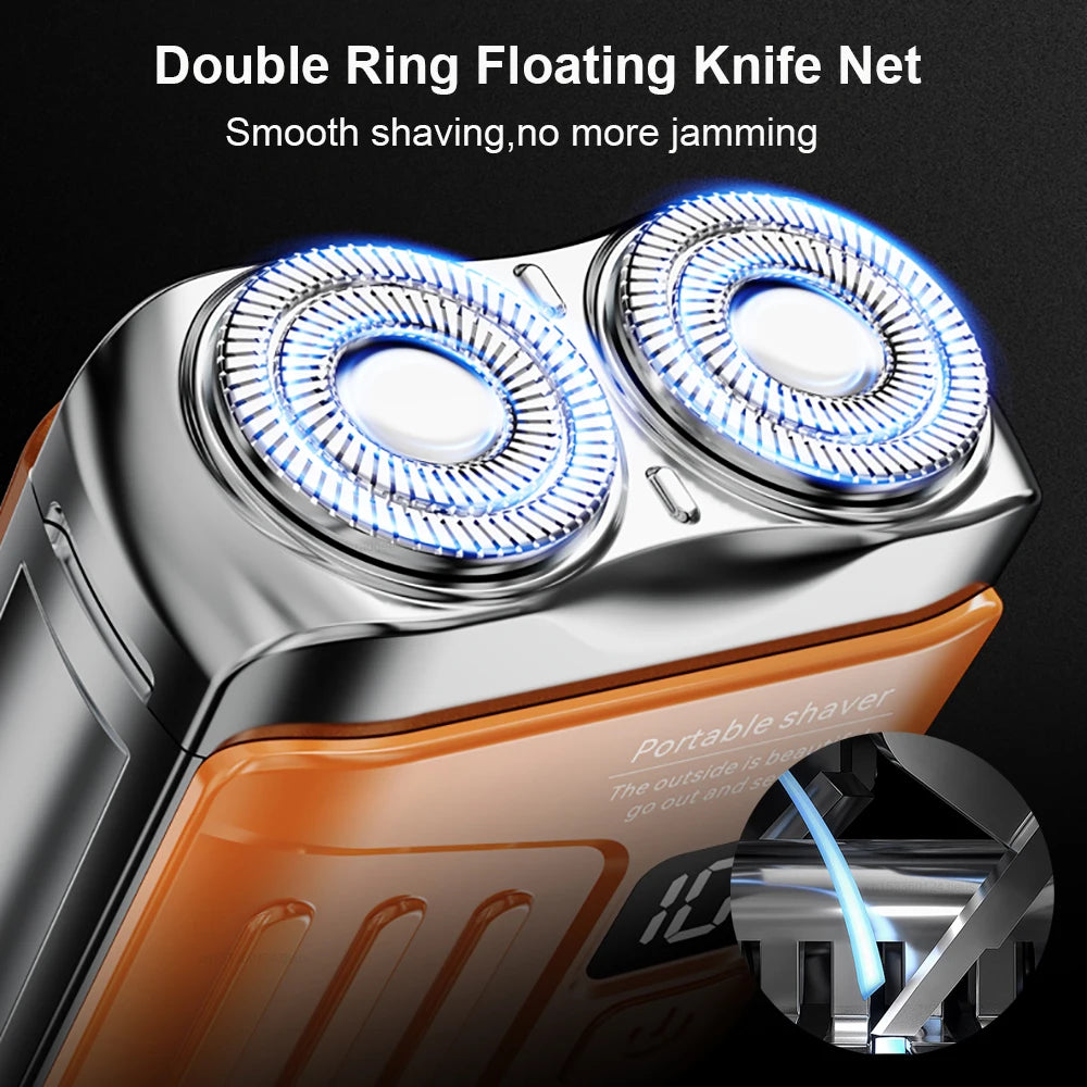 Men's Mini Dual-Head Electric Shaver – USB Rechargeable
