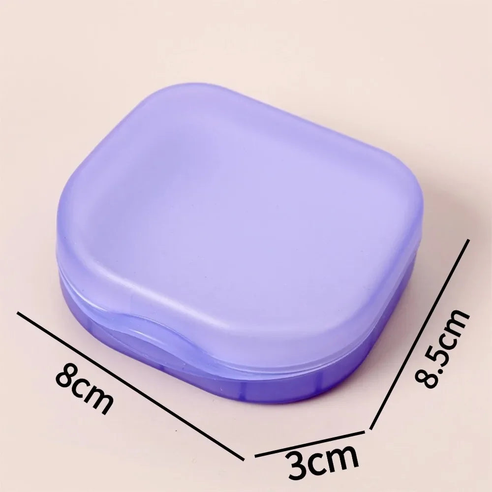 Teeth Retainer Storage Box Invisible Braces Case Multifunctional Dental Mouthguard Holder Portable Travel Orthodontic Container