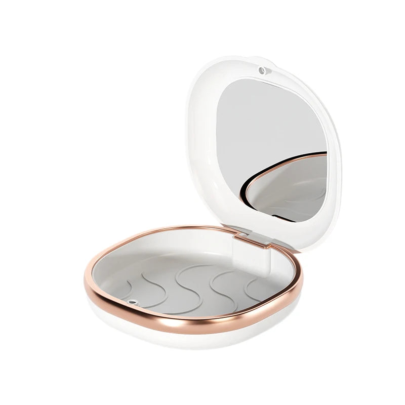 Fashion Braces Case with Mirror Dental Retainer Box Magnetic Aligner Mouth Guard Container For Teeth Travel False Denture Boxes
