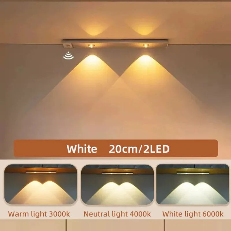 Slim Rechargeable LED Cabinet Light with Motion Sensor – 20–50cm