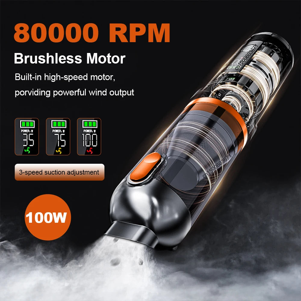Cordless Handheld Car Vacuum Cleaner & Blower