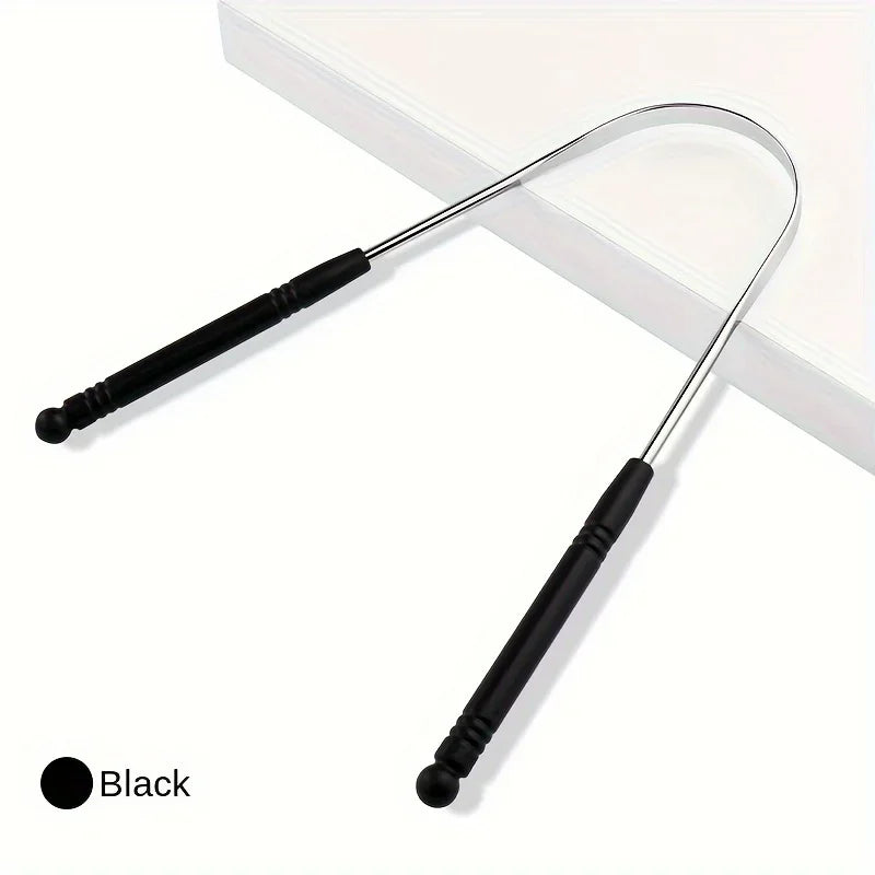 1PCS Stainless Steel Tongue Scraper Oral Tongue Cleaner Brush Tongue Toothbrush Oral Hygiene High Quality Tounge Scraper