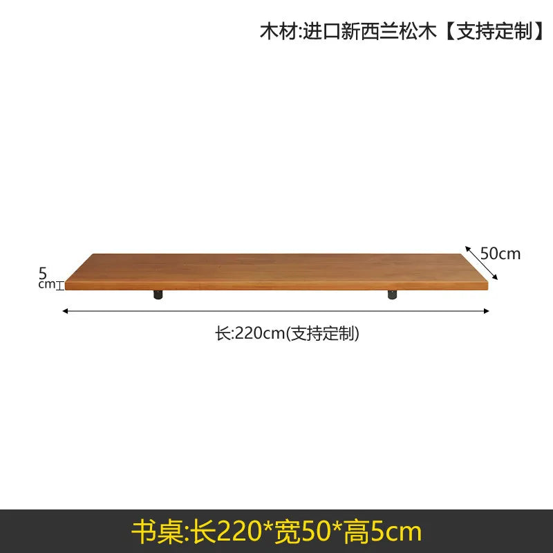 Nordic Solid Wood Desk with Bookshelf Modern Design Floating Wall Mounted Computer Desk Bedroom Study Furniture مكتب عائم FYFD