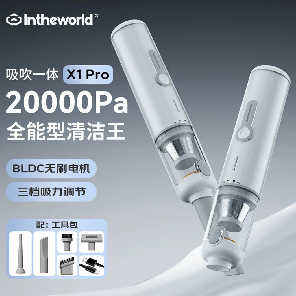 X1 Pro 2-in-1 Handheld Vacuum & Blower for Desk and Car