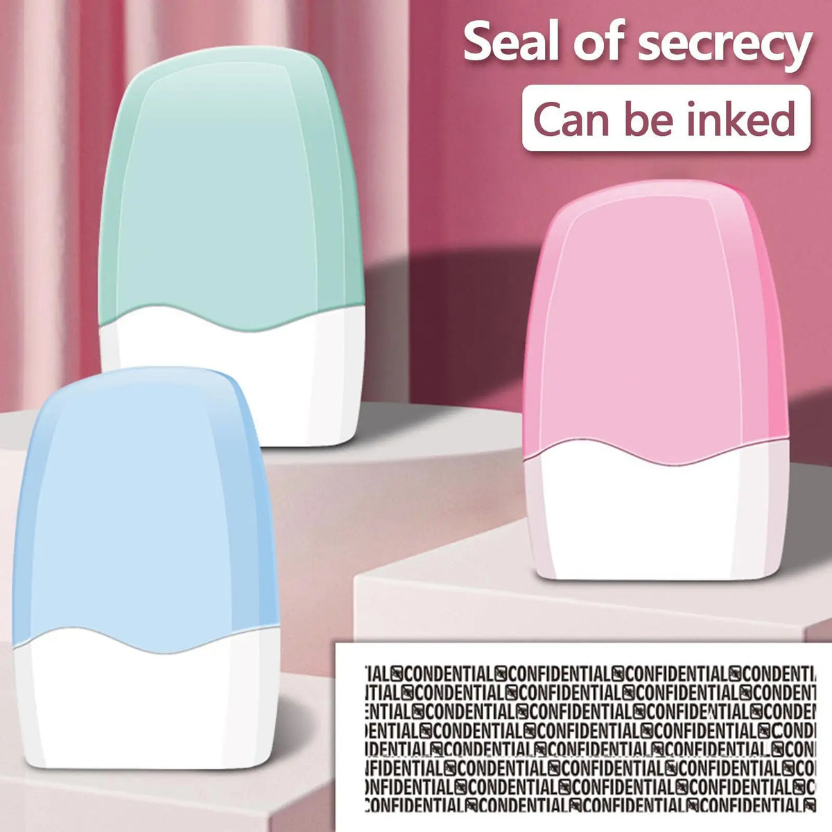 Privacy Roller Stamp for Mail, Bills & Address Labels
