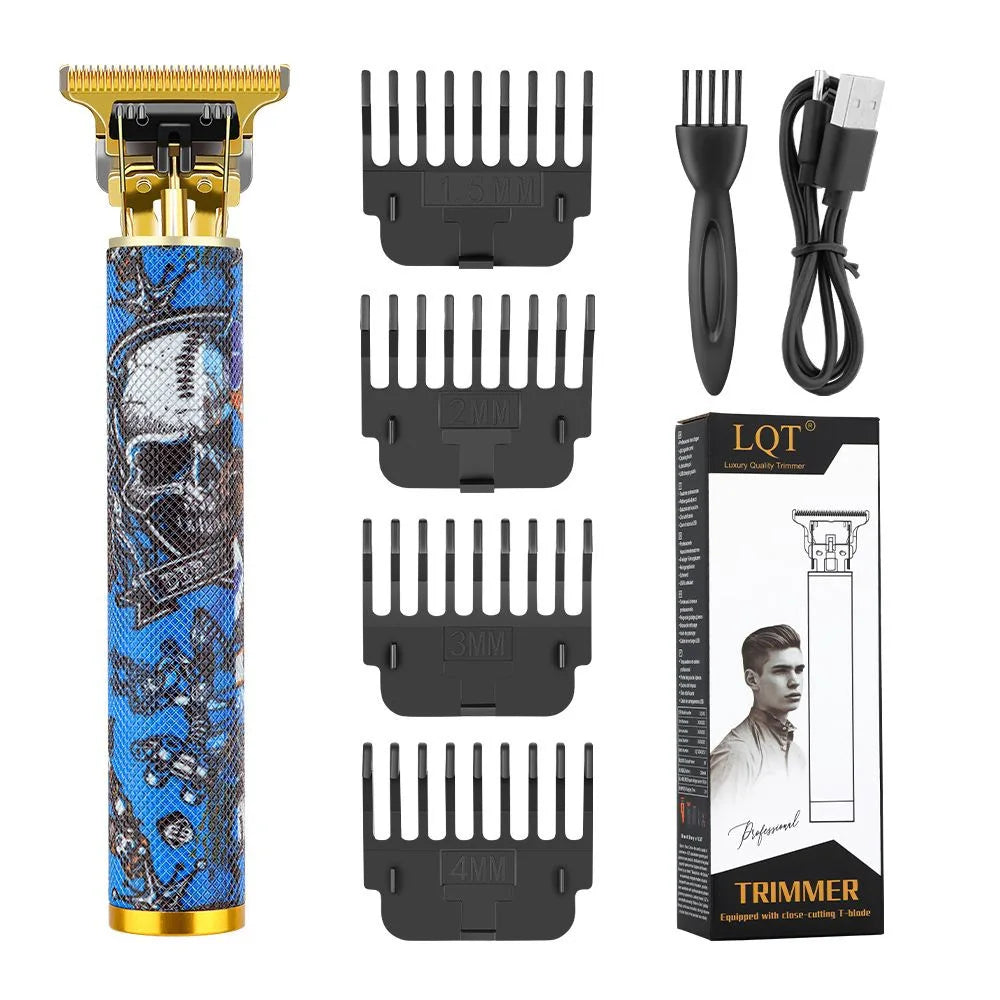 Cordless T-Blade Hair & Beard Trimmer with Skull Design