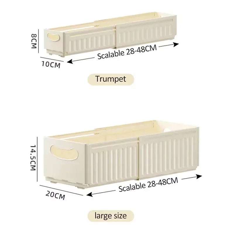 Adjustable Drawer Organiser Basket for Cabinets and Shelves