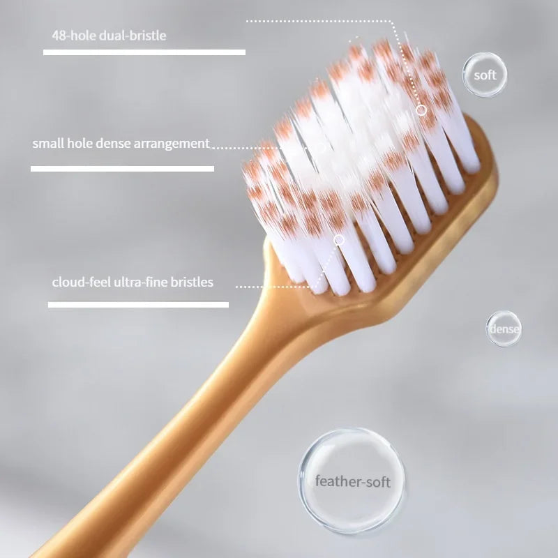 High Quality Wide Head Household 6-pack Adult Soft Bristled Toothbrush For Both Men And Women, Soft And Delicate Details
