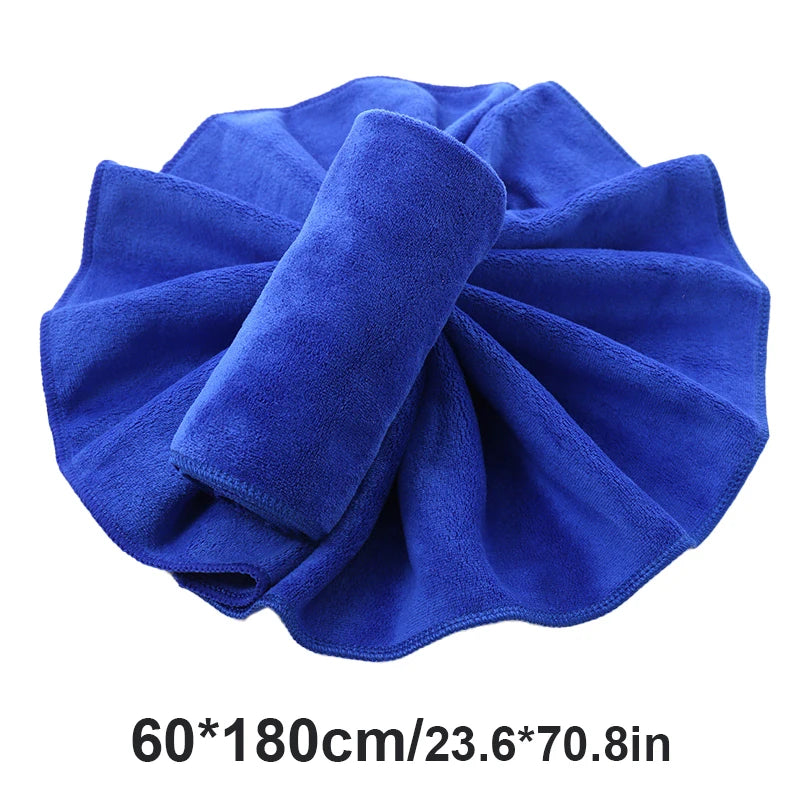 Blue Microfibre Car Cleaning & Drying Towel – Multiple Sizes