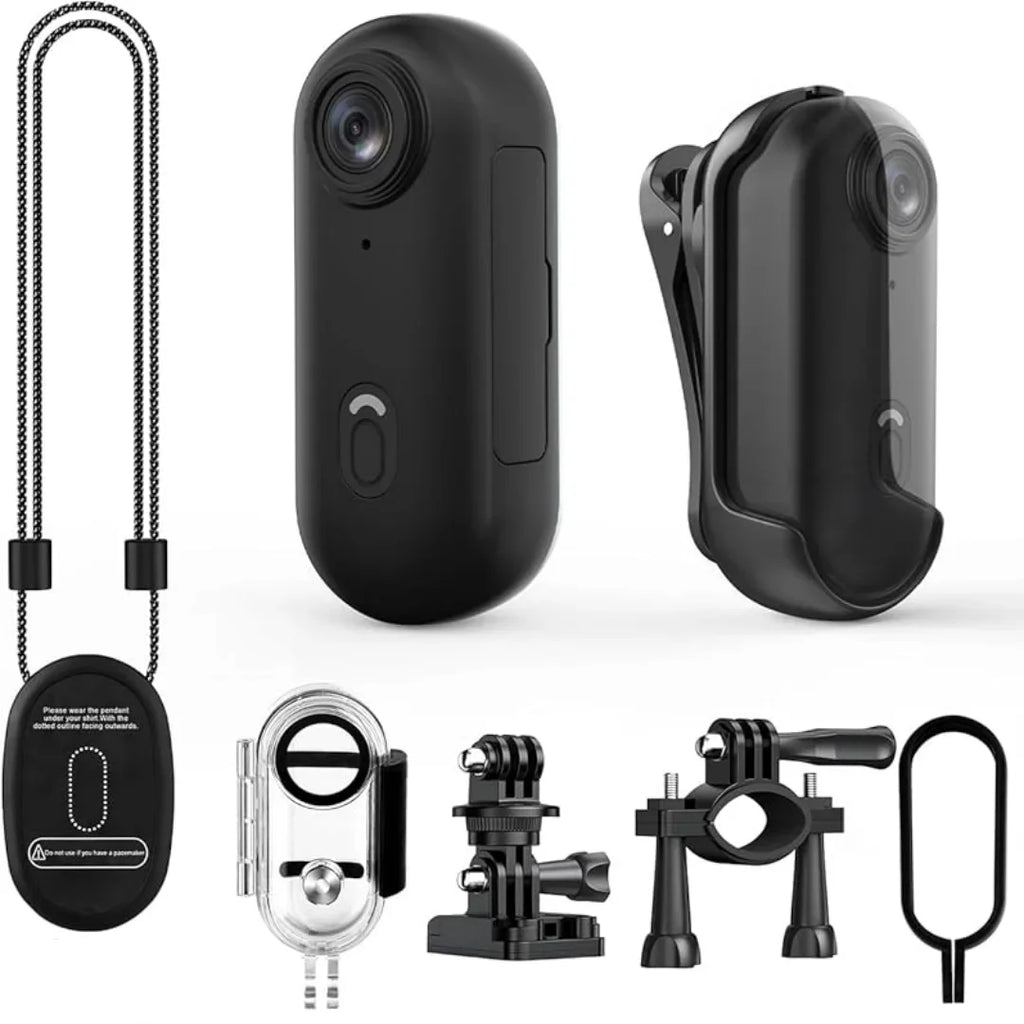 Mini Wearable Action Camera - 1080P HD Clip-On Vlogging Camera with WiFi