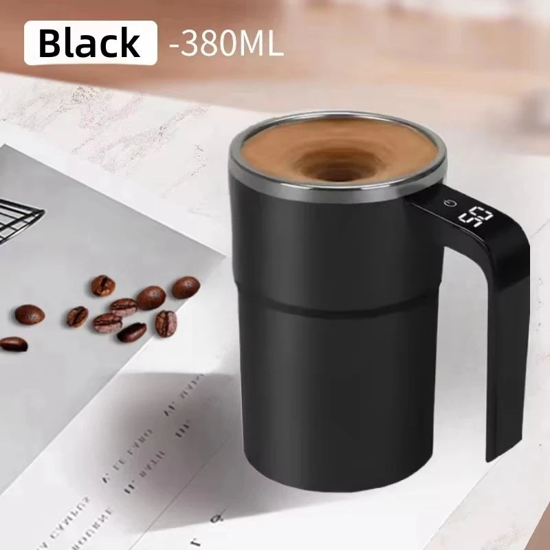 380ml Self-Stirring Mug with Digital Temperature Display