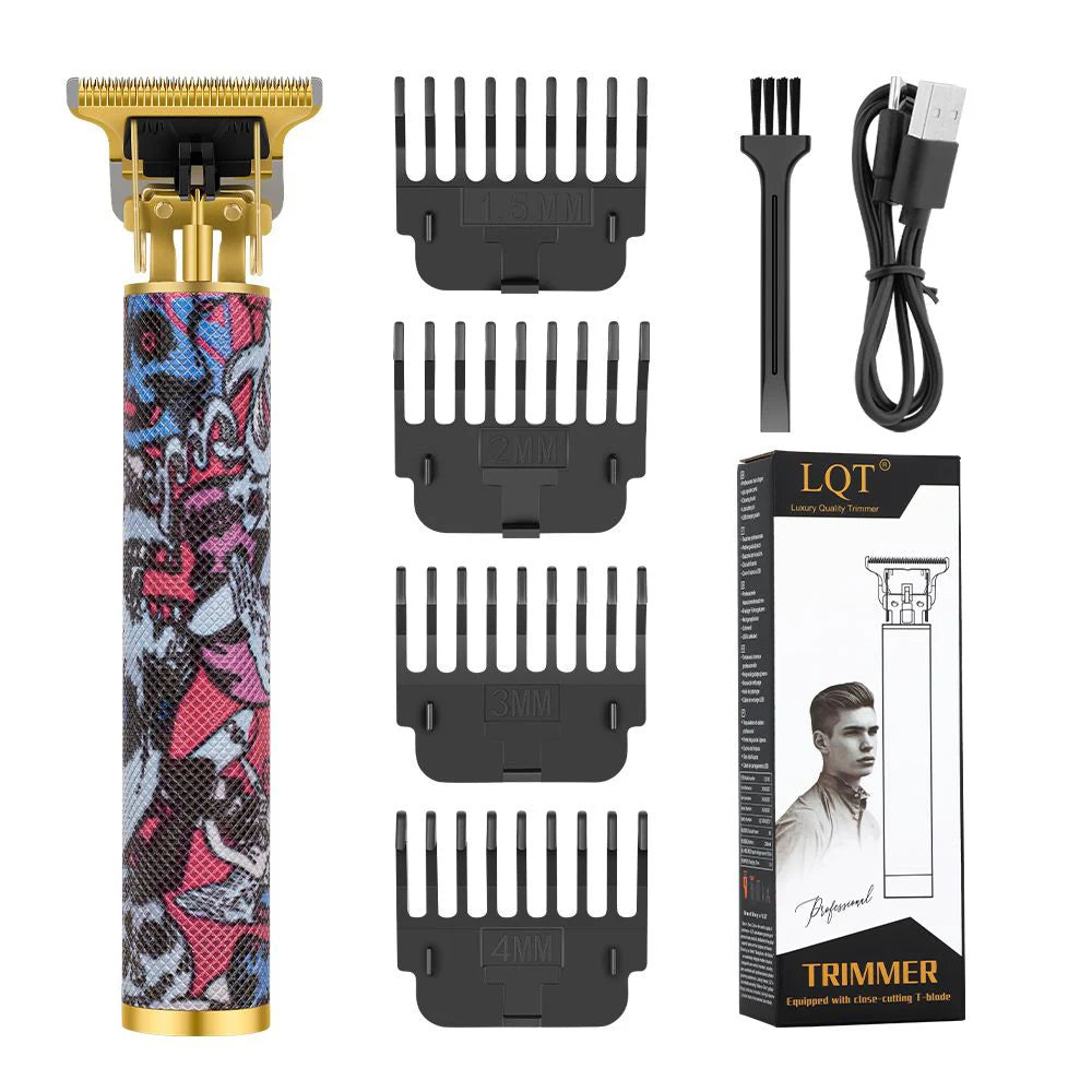Cordless T-Blade Hair & Beard Trimmer with Skull Design