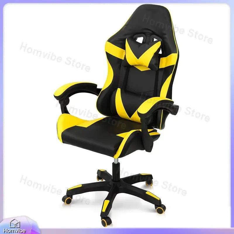 Ergonomic Gaming Chair with Footrest and Lumbar Support