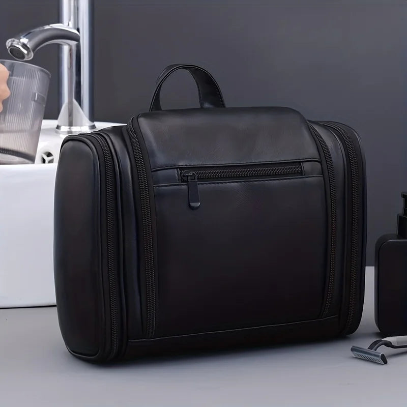 Large Capacity Unisex Travel Toiletry Bag with Hook, Multi-Compartment Wash Bag, Great for Daily Outing Ideal Gift for Men Women
