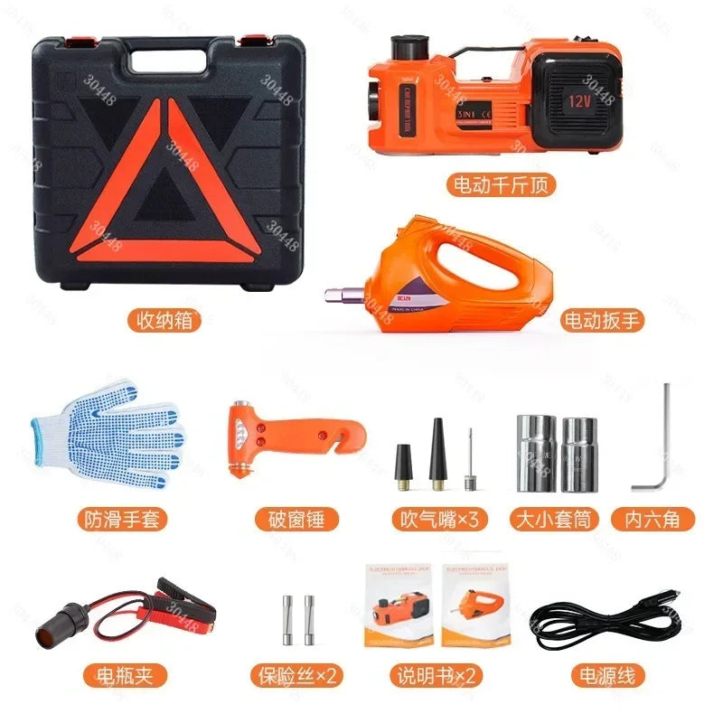 12V Electric Hydraulic Car Jack – 5-Tonne Rated Capacity
