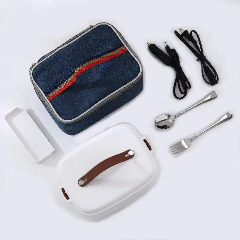 Electric Heated Lunch Box for Home & Vehicle Use – 12V/24V