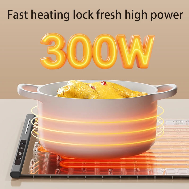 Roll-Up Electric Food Warming Mat with 8 Temperature Settings