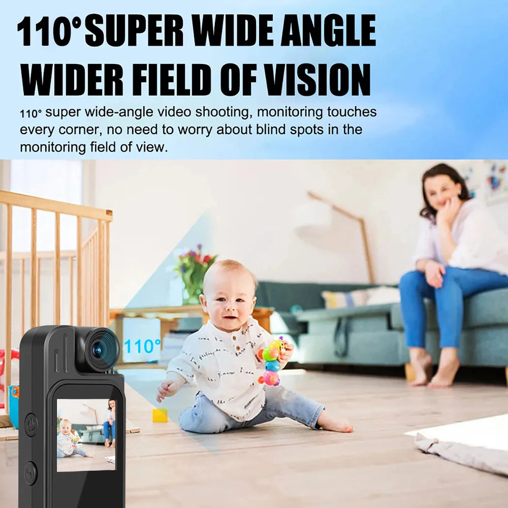Y9 Mini 1080p Body Camera with 180° Rotating Lens