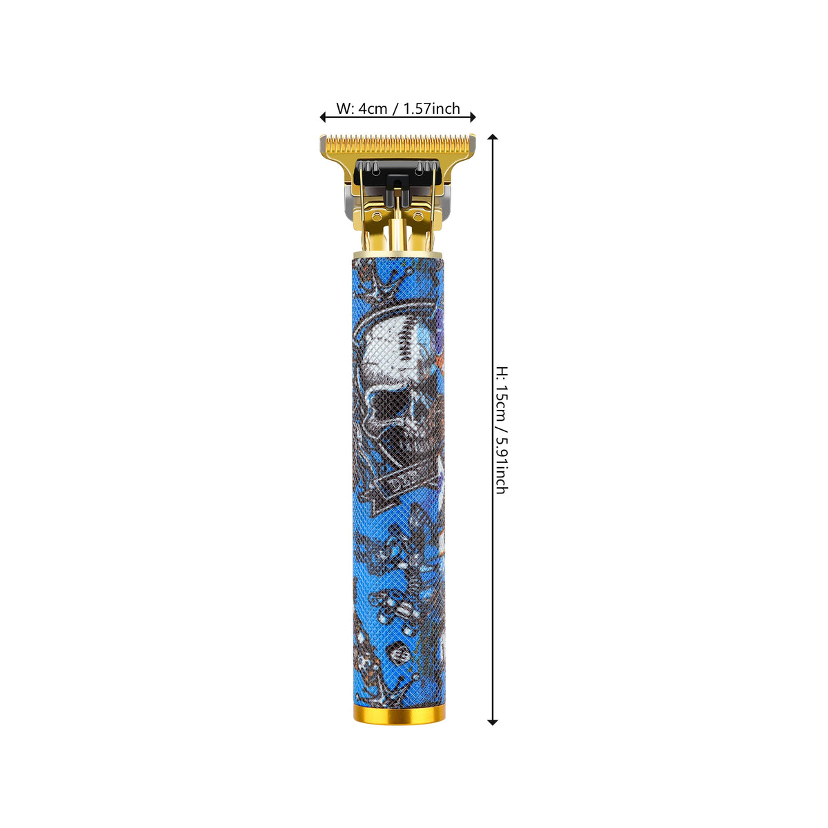 Cordless T-Blade Hair & Beard Trimmer with Skull Design