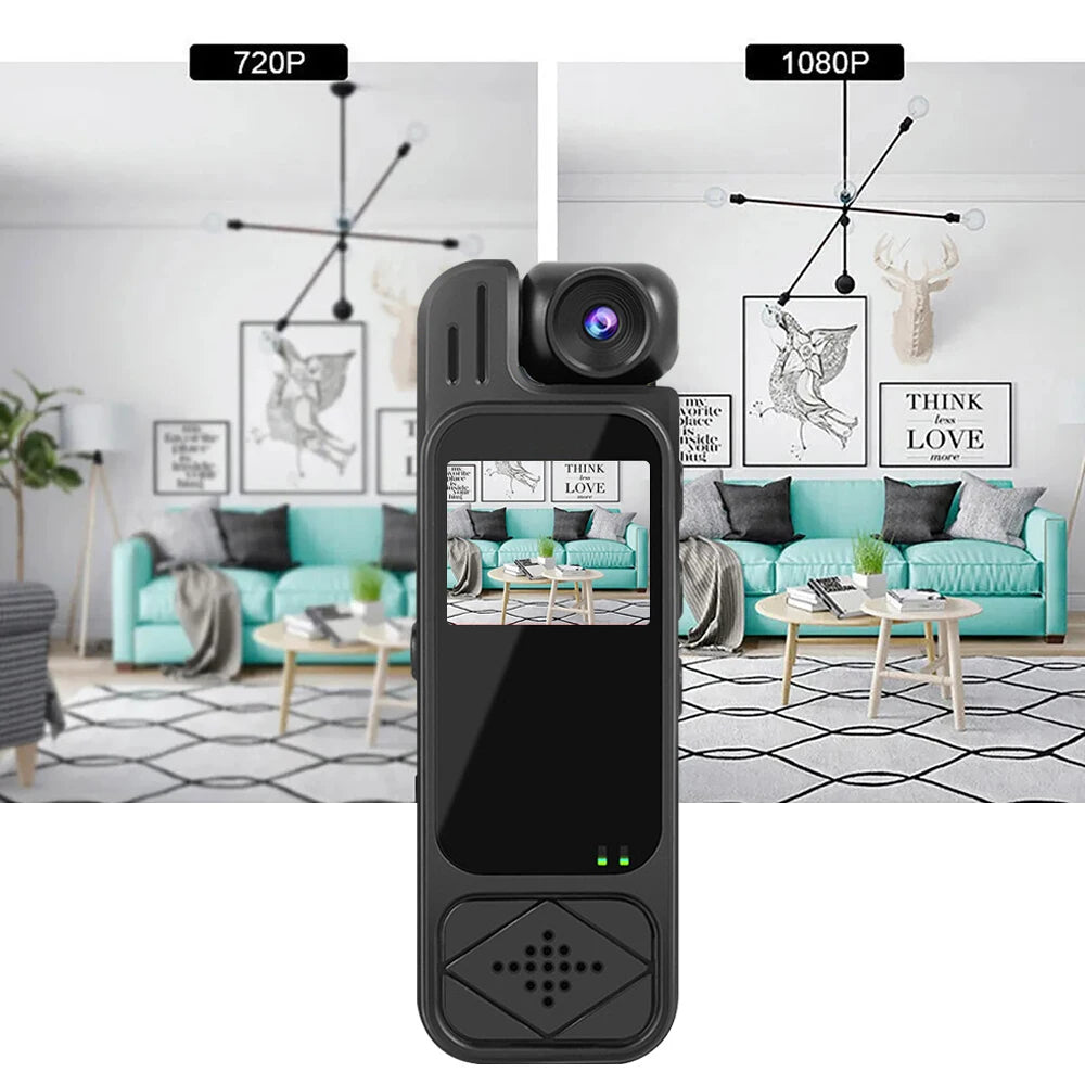 Y9 Mini 1080p Body Camera with 180° Rotating Lens