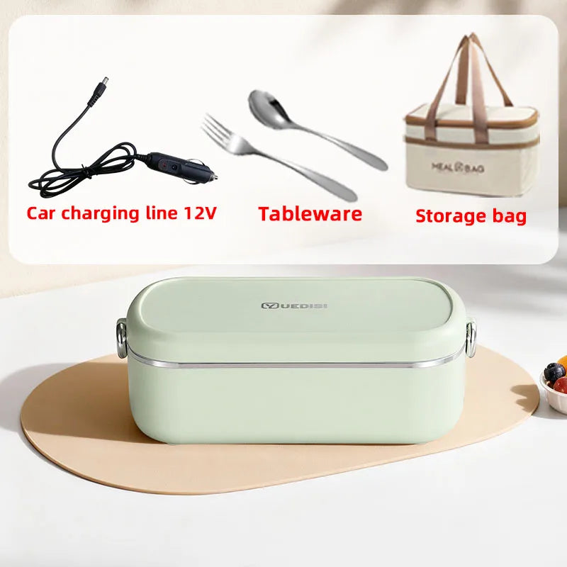 Portable Electric Heated Lunch Box for Work and Travel