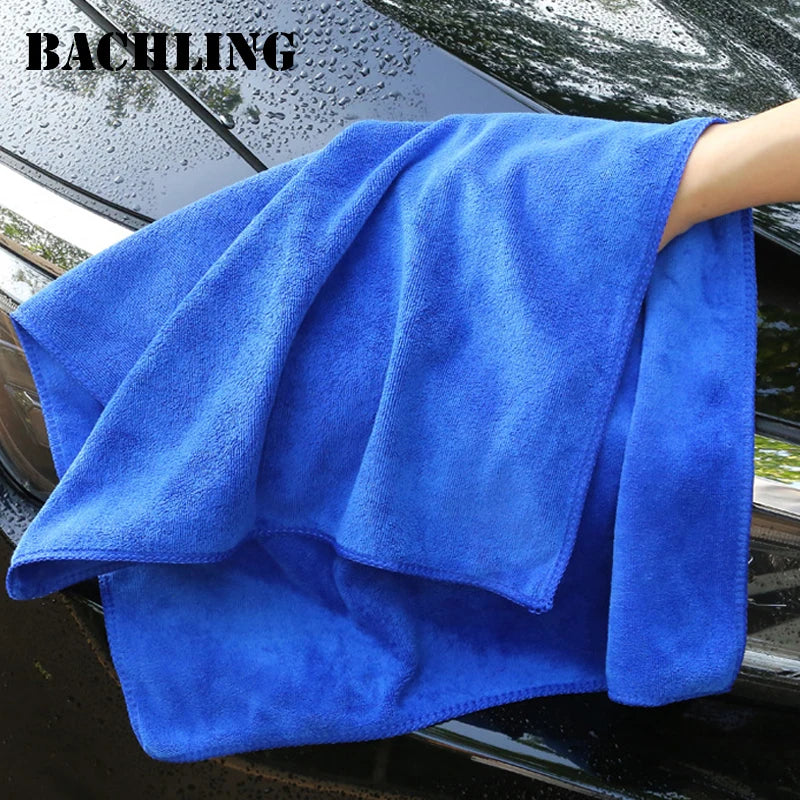Blue Microfibre Car Cleaning & Drying Towel – Multiple Sizes