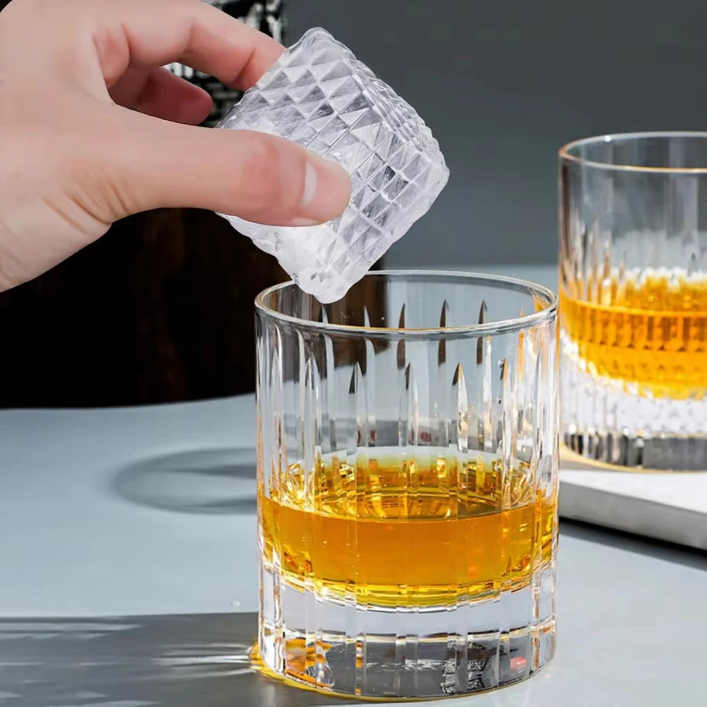 Silicone Ice Ball Mould with Lid - Round & Square Whisky Ice Tray