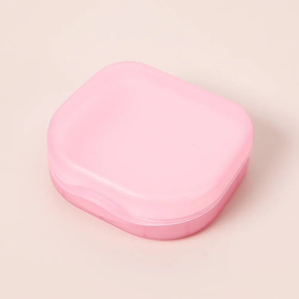 Teeth Retainer Storage Box Invisible Braces Case Multifunctional Dental Mouthguard Holder Portable Travel Orthodontic Container