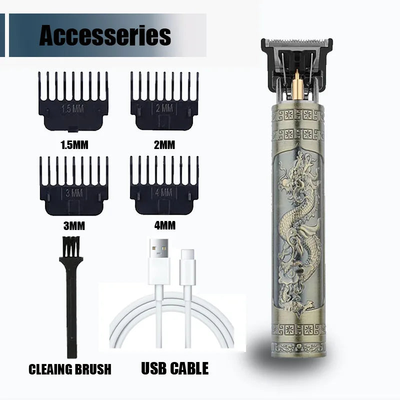 Vintage T9 Cordless Hair Trimmer & Accessory Options