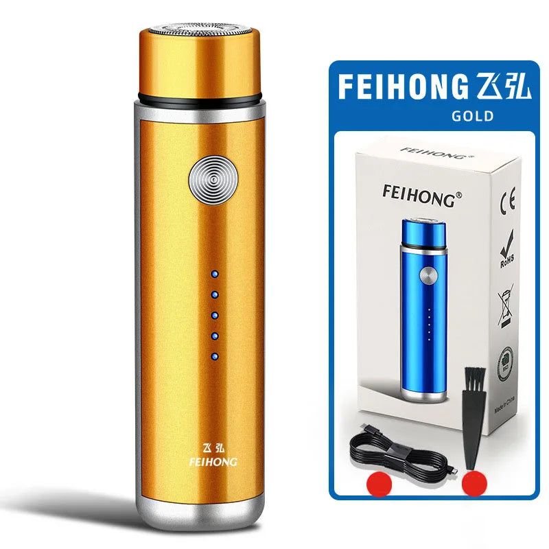 Men's Mini Electric Shaver – USB Rechargeable Travel Razor