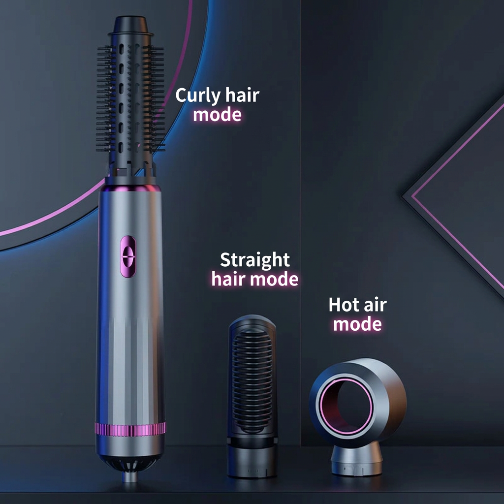 3-in-1 Hair Dryer & Hot Air Brush Styling Set