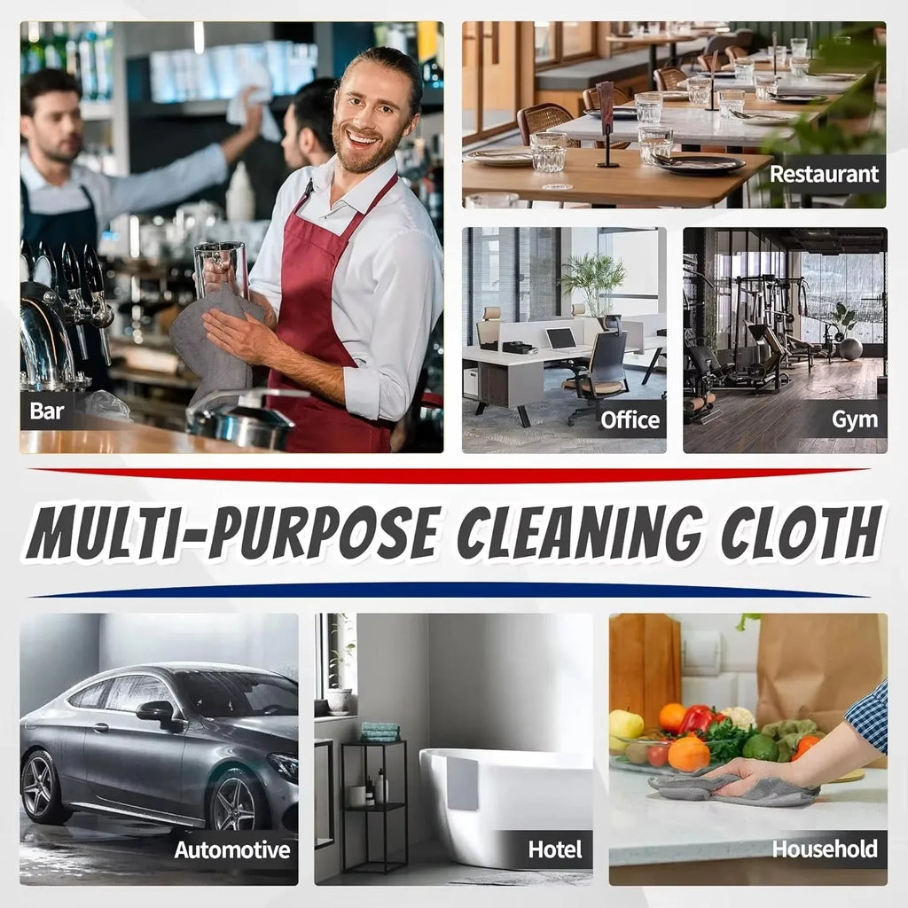 Reusable Microfibre Cleaning Cloths for Cars & Windows