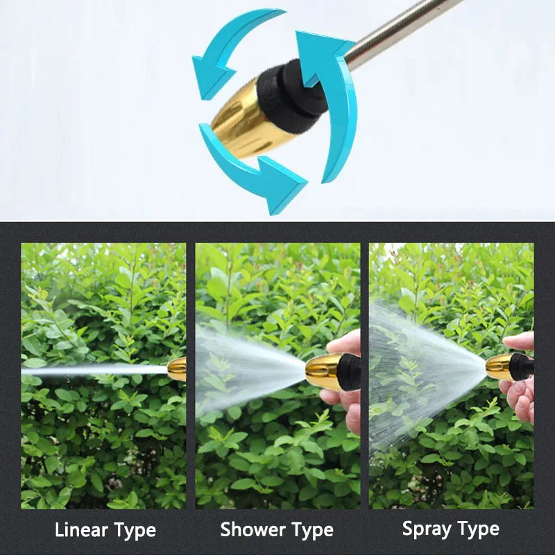 Long Wand Garden Hose Spray Nozzle for Watering and Car Washing