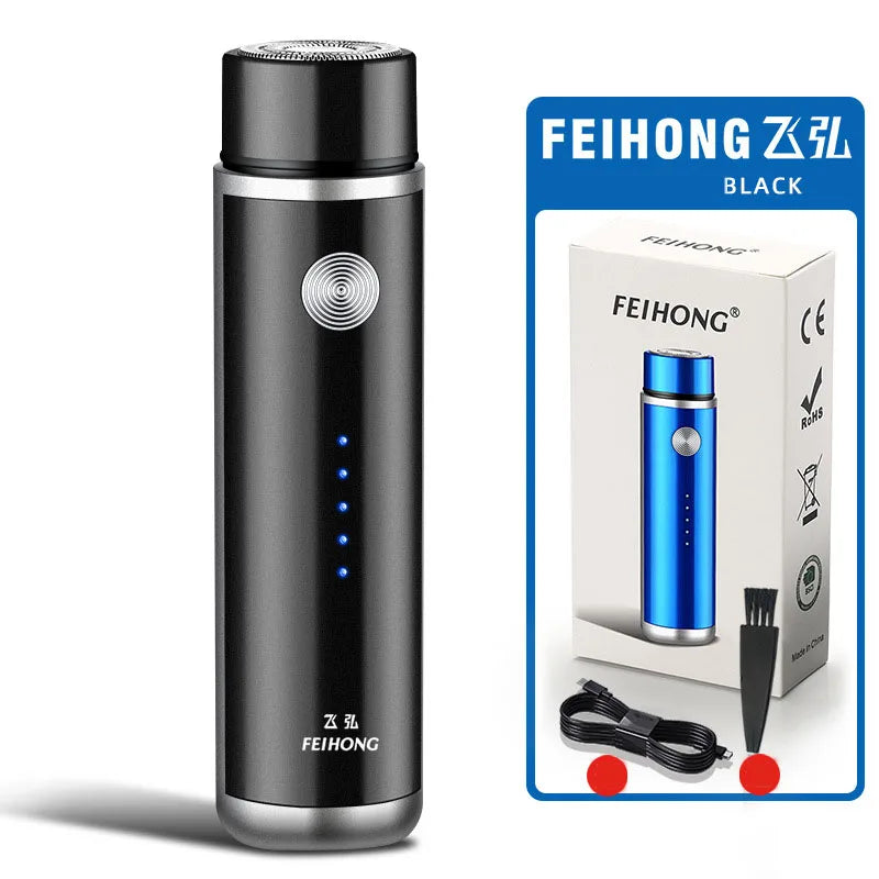 Men's Mini Electric Shaver – USB Rechargeable Travel Razor