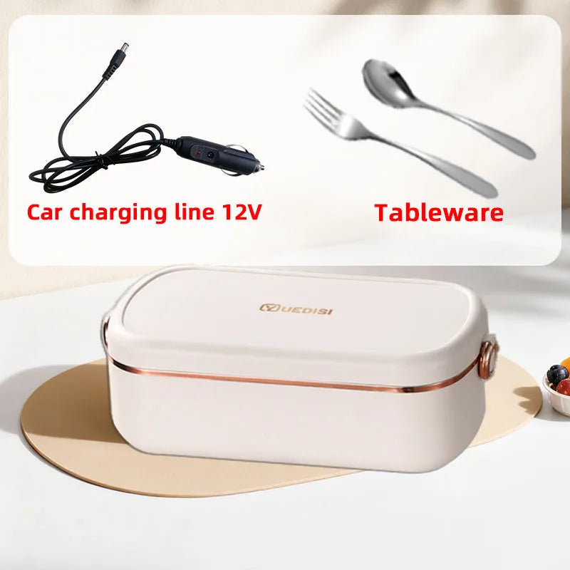 Portable Electric Heated Lunch Box for Work and Travel