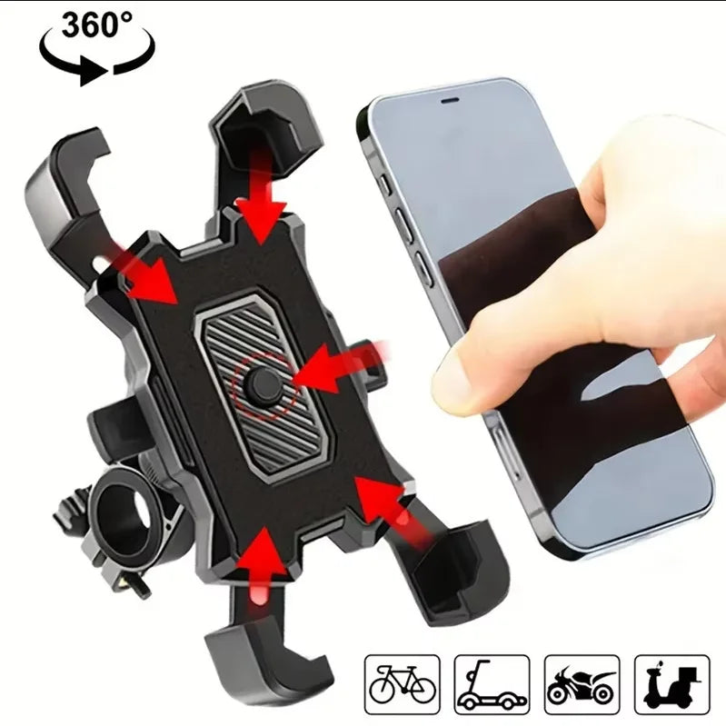 360° Rotating Bike Phone Holder for Handlebars